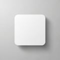 Minimalist white square object against neutral background Royalty Free Stock Photo