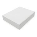 Minimalist white square object on plain background Royalty Free Stock Photo