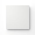 Minimalist White Square Paper Box For Social Commentary Plaques Royalty Free Stock Photo