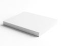 Minimalist white square on surface Royalty Free Stock Photo