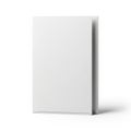 Minimalist white standing rectangular box against plain background Royalty Free Stock Photo