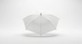 Minimalist white umbrella isolated on a clean white background Royalty Free Stock Photo