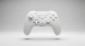 Minimalist White Video Game Controller 3D Render Royalty Free Stock Photo