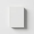Minimalist white wall mounted shelf against plain background Royalty Free Stock Photo