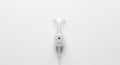 Minimalist White Wall Plug A Clean Energy Connection Royalty Free Stock Photo