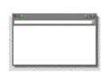 Minimalist window interface design template for web and app development Royalty Free Stock Photo