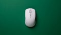 Minimalist Wireless Mouse Top View with Clean Matte Texture on Neutral Background Royalty Free Stock Photo