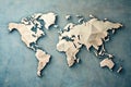 Understanding Global Interconnections A Minimalist World Map Visualizing Simple Connectivity