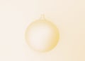 A minimalist yellow christmas ball