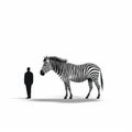 Minimalist Zebra Illustration In Edward Gorey And Oliver Jeffers Style