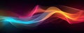 minimalistic abstract background with dynamic data streams and flowing lines, symbolizing the continuous evolution panorama Royalty Free Stock Photo