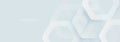 Minimalistic abstract background with hexagonal lines and soft gradients in light tones