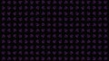 Minimalistic abstract pattern with rotating neon triangles, seamless loop. Motion. Rows of tiny triangular silhouettes Royalty Free Stock Photo