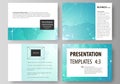 The minimalistic abstract vector illustration of the editable layout of the presentation slides design business Royalty Free Stock Photo