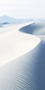 Minimalistic Abstraction: White Sand Dunes Wallpaper In Unreal Engine