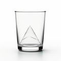 Minimalistic Arrow Glass With Photorealistic Triangle Design