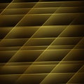 Minimalistic black gradient background. Thin straight intersecting lines   with a metallic gold luster. Royalty Free Stock Photo