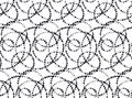 Minimalistic black ink concept seamless pattern.