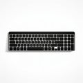 Minimalistic Black Keyboard Vector On White Background