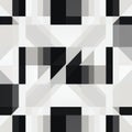 Minimalistic Black And White Abstract Vector Pattern