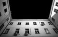 Minimalistic black & white architecture background Royalty Free Stock Photo