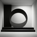 minimalistic black and white photograph generative AI