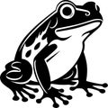 Frog - minimalist and simple silhouette - vector illustration Royalty Free Stock Photo