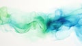 Minimalistic Blue Green Watercolor Artwork AI Generated