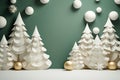 Minimalistic Christmas Background: Festive Simplicity