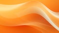 Minimalistic Clean Orange Waves Abstract Background AI Generated Royalty Free Stock Photo