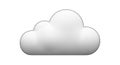 Minimalistic Cloud Icon Illustration Royalty Free Stock Photo