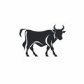 Minimalistic Cow Silhouette Logo Series