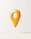 Minimalistic 3D Rendering of a Location Pin in Matte Style