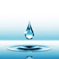 Minimalistic design emphasizes the elegance and simplicity of water in Royalty Free Stock Photo