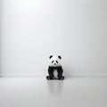 Minimalistic Design: High Quality Photo Of A Playful Panda In 8k Resolution