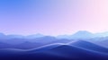 A minimalistic desktop wallpaper featuring a calming gradient of blues and purples