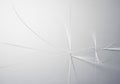Minimalistic digital art featuring intersecting thin lines on a smooth, light-gray Royalty Free Stock Photo