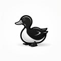 Minimalistic Duck Outline Icon For Ux ui Design