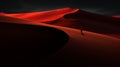 Minimalistic Dune Art With Rich Colors And Converging Lines