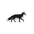 And minimalistic emphasizing the fox s recognizable features Royalty Free Stock Photo