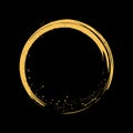 Minimalistic enso zen circle vector image