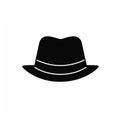 Minimalistic Flat Design Icon Of Outlined Hats Item Royalty Free Stock Photo