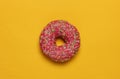 Minimalistic Food Still Life. Glazed Donut
