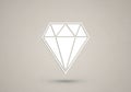 A minimalistic geometric diamond shape is centered against a Royalty Free Stock Photo