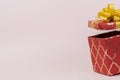 a minimalistic gift box present with copy space for text design Royalty Free Stock Photo