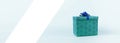 a minimalistic gift box present with copy space for text design Royalty Free Stock Photo
