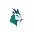 Minimalistic Goat Logo With Strong Facial Expression