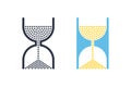 Minimalistic hourglass icons