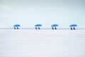 The minimalistic idealistic landscape of the beach. Royalty Free Stock Photo