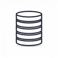 Database Icon Illustration Royalty Free Stock Photo